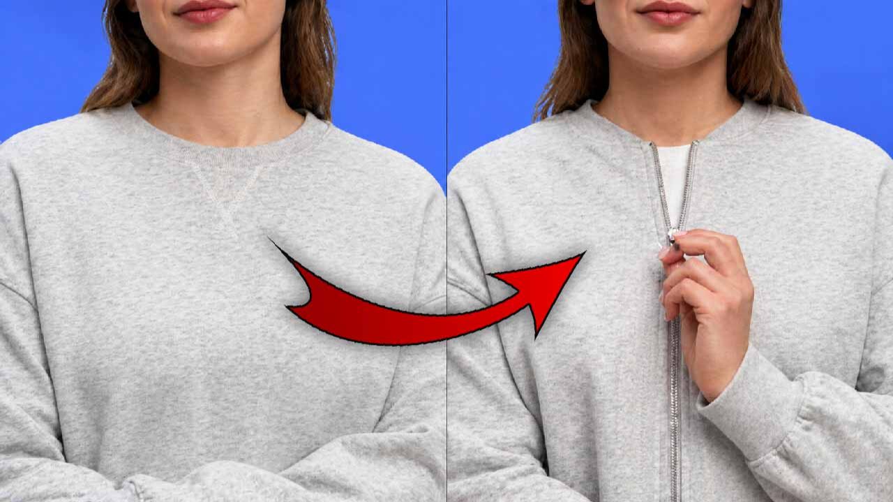 Как вставить молнию в толстовку своими руками, чтобы она выглядела как фабричная