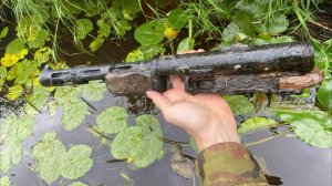 Коп по войне. Редкий автомат со дна реки.