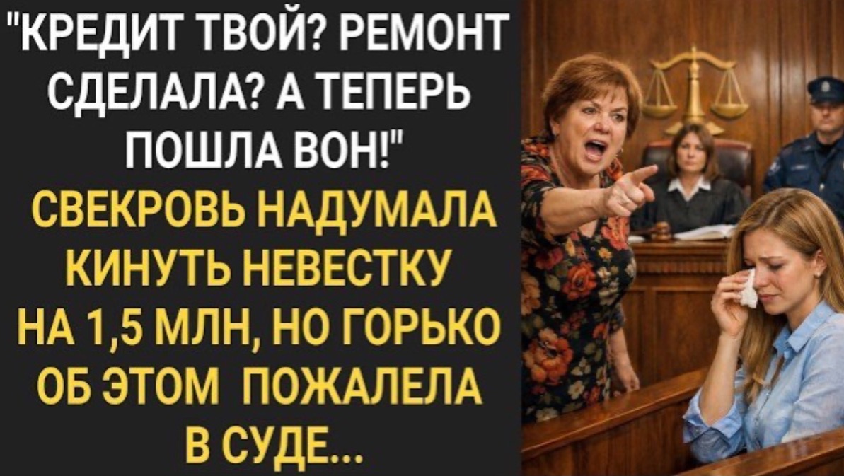 Ремонт сделала? А теперь пошла вон!