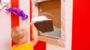 Веселые челленджи для детей с Крисом и мамой