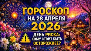 Гороскоп на 28 апреля 2026 ⚠️ День риска: кому стоит быть осторожнее?