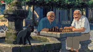 The Black Cat's Morning Stroll 🐈⬛   Relaxing Lofi ASMR for Stress Relief - MoriWhispers