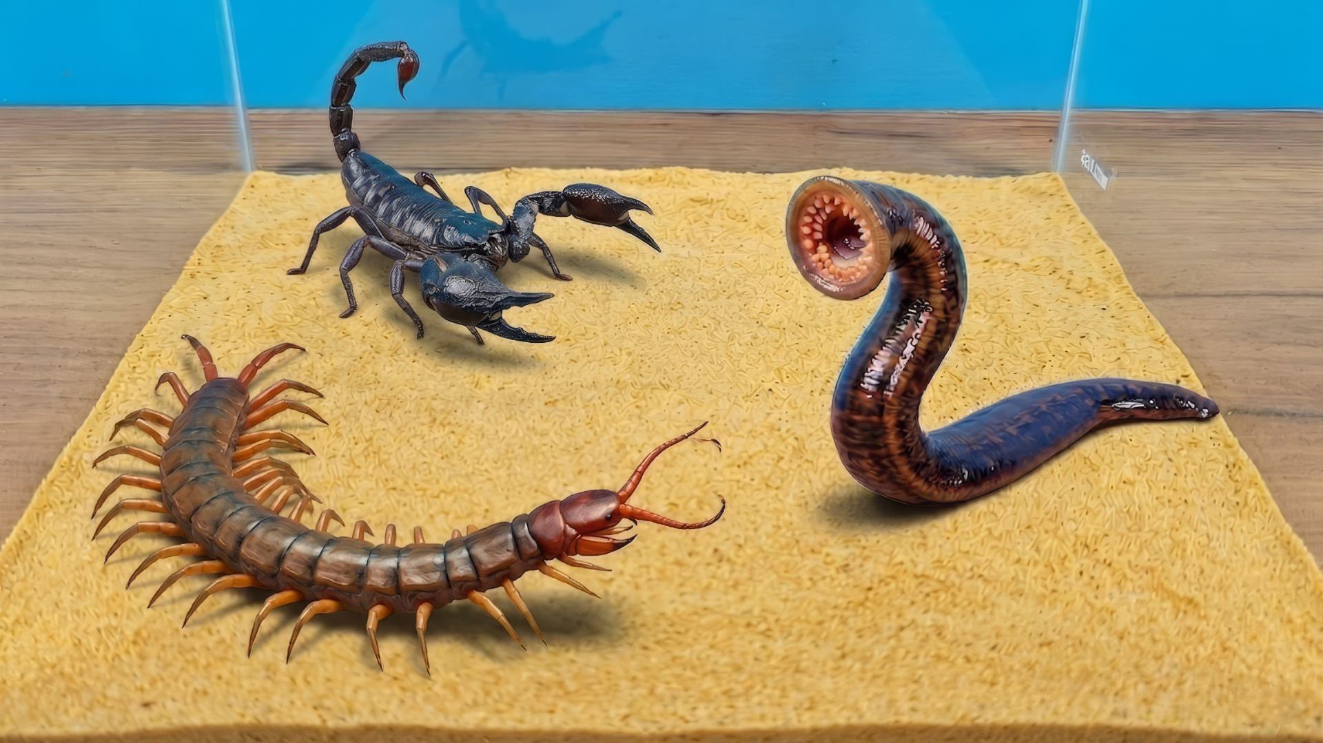 Кровожадная Пиявка против Скорпиона и Сколопендры! Кто победит