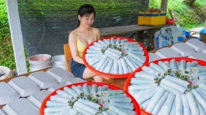 Готовлю роллы «Маи Фо» из свиной колбасы, свиного мяса и овощей. Продаю роллы на рынке. Нхат