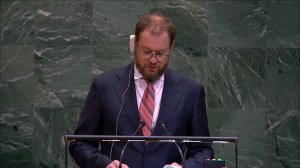 Выступление Д.С.Чумакова в ГА ООН по случаю 40-летия аварии на Чернобыльской АЭС