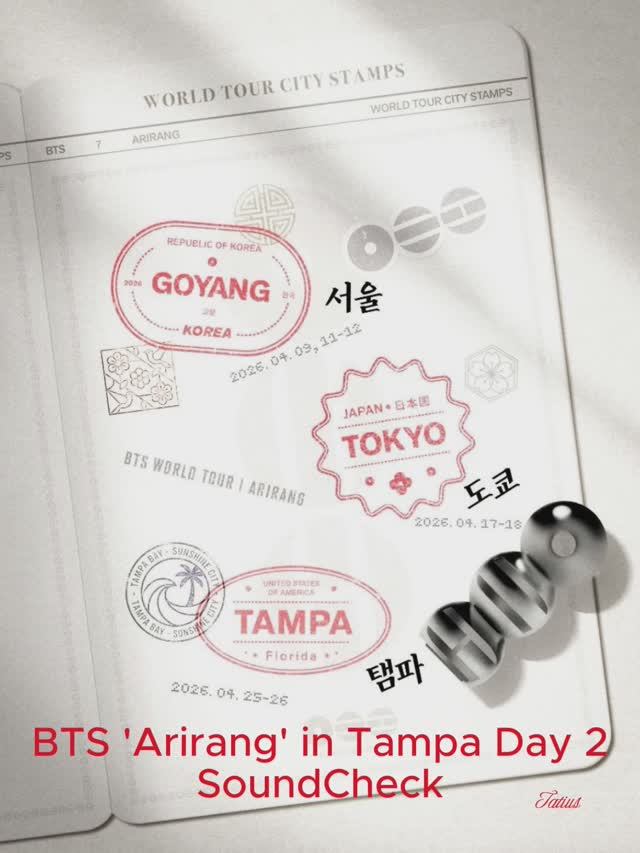 BTS 'Arirang' In Tampa Day 2 SoundCheck