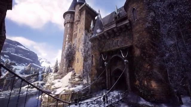 Calm Winter day at Hogwarts Harry Potter Music Ambience for Study