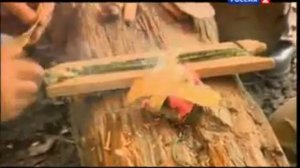 Добыча огня трением. Съемка передачи  Наука 2:0