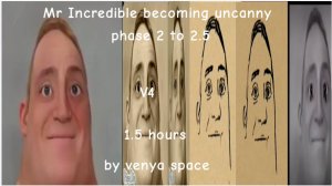 Mr Incredible becoming uncanny phase 2 to 2.5 1.5 hours V4