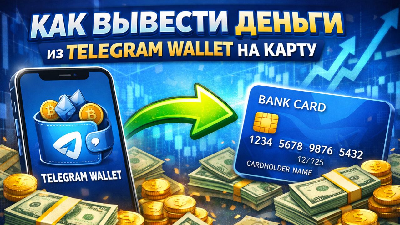 как вывести деньги с Telegram Wallet телеграм валлет на карту быстро 2026