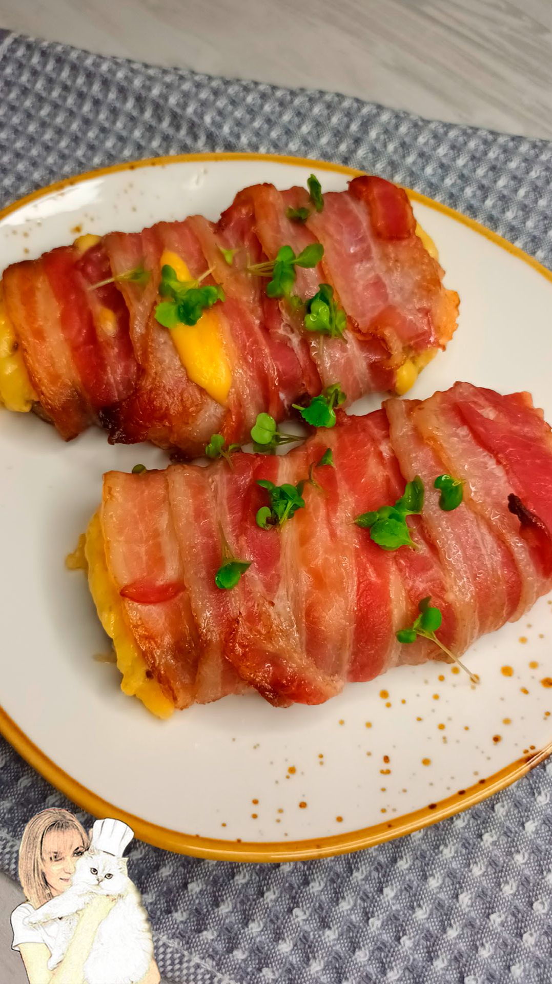 Ржаной шик Бекон и Сыр