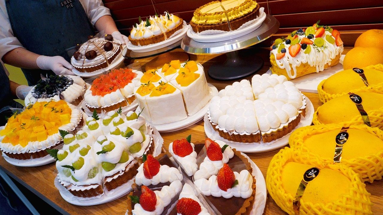 Самые горячие торты прямо сейчас в Пусане! Черника, Шайн Мускат, Манго, Каштаны