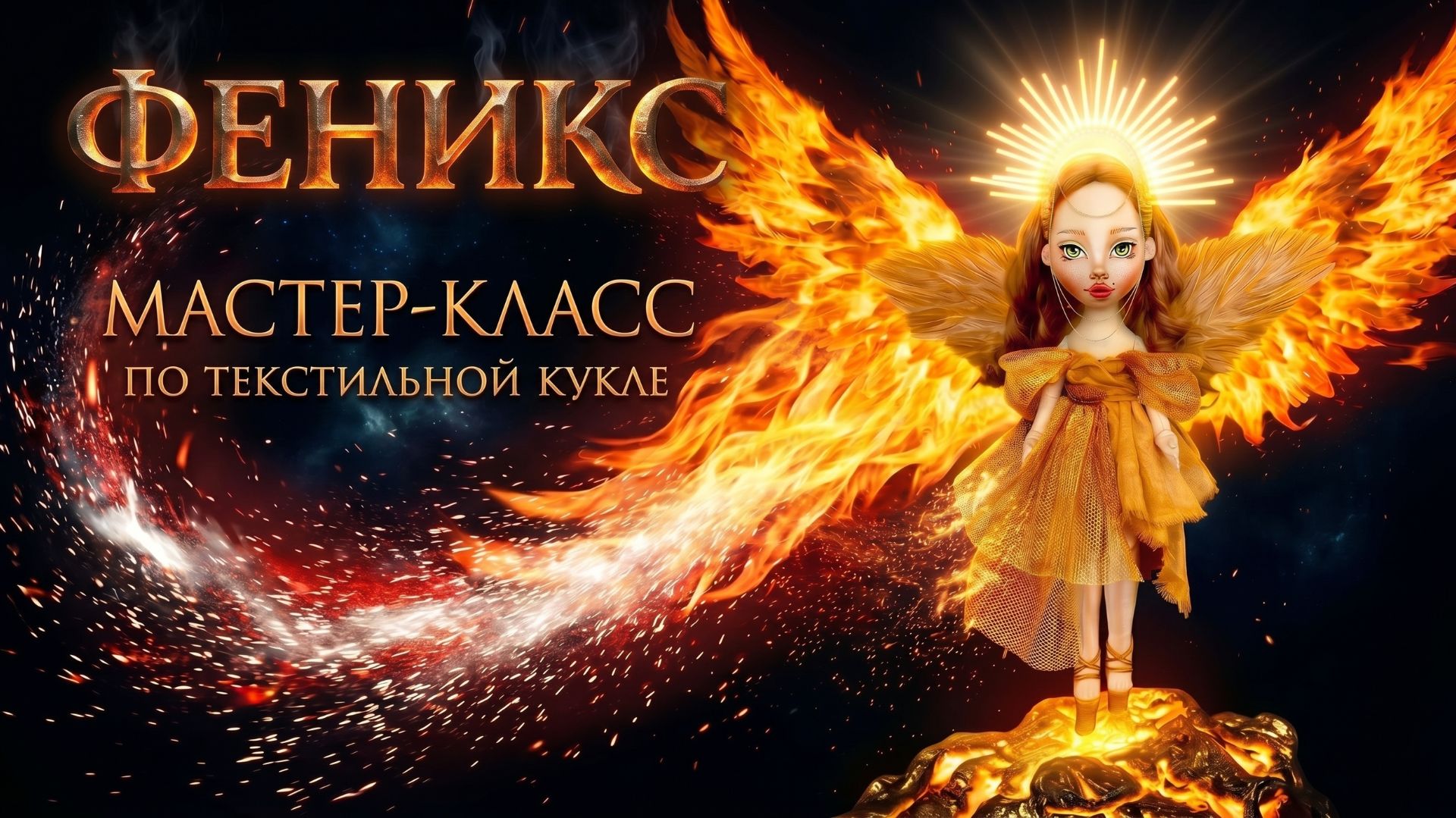 Приглашение на мастер-класс по текстильной кукле!