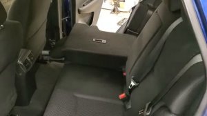 Как опустить задний диван на Nissan Qashqai J11
