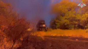 Боевая работа расчетов РСЗО «Град»