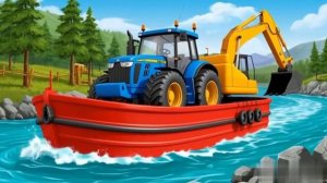 Синий трактор Гоша. Чудесное спасение. Мультик.