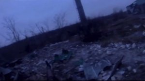 Эпизод штурма укрепа боевиков ВСУ на одном из участков ЛБС.