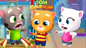 Говорящий Том бег за золотом, гонка на время, герои. Сборник. новая серия.Бегите, прыгайте и мчитесь