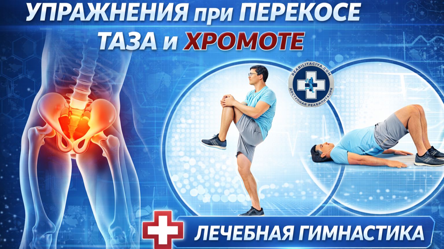 Перекос таза хромота подпрыгивание на ноге во время шага. Простые упражнения для решения проблемы.