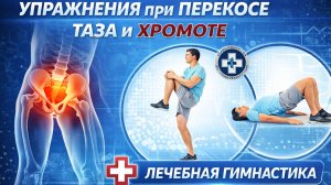 Перекос таза, хромота, подпрыгивание на ноге во время шага. Простые упражнения для решения проблемы.