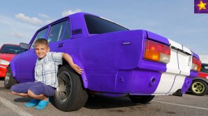 ДЕТИ и МАШИНЫ Жигули, Лада, ВАЗ на Автогонках! Что УВИДЕЛ ИГОРЬ?