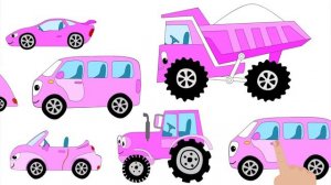 МАШИНКИ - СИНИЙ ТРАКТОР - Развивающая обучающая песенка мультик про цвета технику для детей малышей.