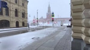 Снегопад в Москве
