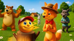 Колобок🙂Русская народная сказка для детей. Мультфильм для  самых маленьких