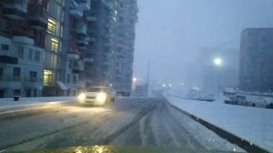 Шкода Октавия А8! Яндекс такси. Погода ужас!!! Не стал рисковать!!!