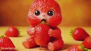 Милые или жуткие? Искусственный интеллект в виде фруктовых детенышей, поедающих настоящие фрукты