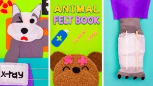 Лизун Сэм становится ВЕТЕРИНАРОМ! 🐾✨ Самодельная книга из фетра о животных