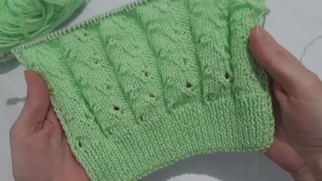 Ажурный узор спицами. Очень просто как всегда!!!