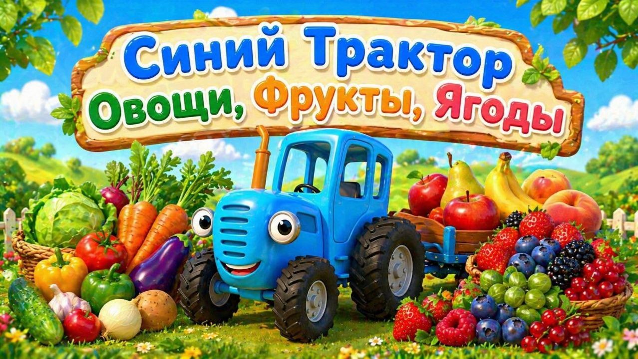 Овощи Фрукты и Ягоды! СБОРНИК мультиков для малышей