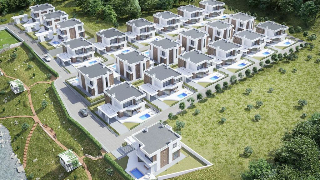 Продаётся дом 224 м², 2 этажа, КП „Уют у реки“, Сочи — крайние дома у реки