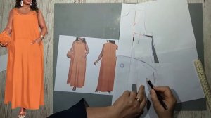 Моделирование. Трикотажный сарафан - простой, но изысканный. Выкройка № 2053.