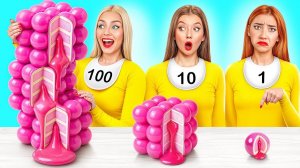 100 Слоев Еды Челлендж # Сумасшедший Челлендж от Bubba DO Challenge
