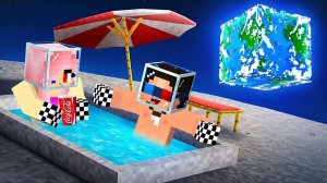 УЛЕТЕЛИ И ПОСТРОИЛИ ДОМ НА ЛУНЕ В МАЙНКРАФТ ШЕДИ МЕН MINECRAFT
