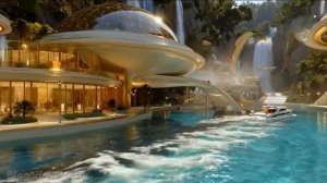 Future City 2250 ｜ AI Sci-Fi Short Film (The Solar Towers) ｜ 1 HOUR Futuristic Ambient-(1080p30)