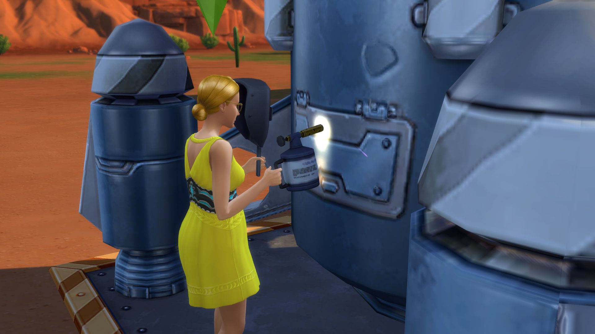 Not So Berry.  The Sims 4.  Желтый №9. Прокачали ракетостроение.
