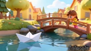 Мультик: Лейла и бумажный кораблик. 4 серия