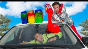 Экстремальный СЛАЙМ vs Папа ! Impostor Among Us in my House !