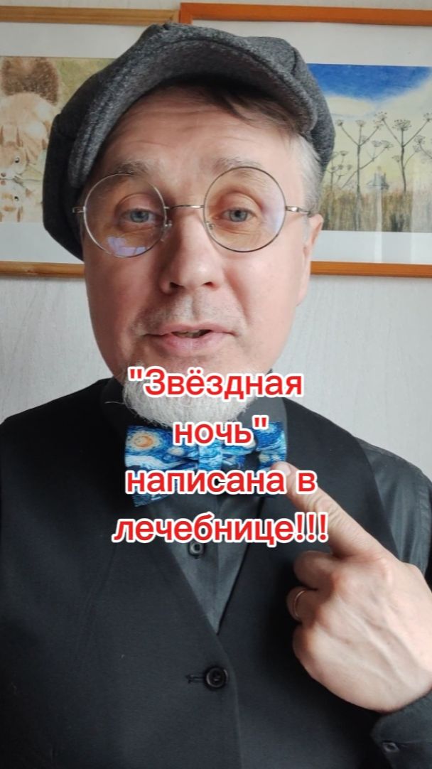 Звёздная ночь написана в лечебнице!!!