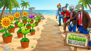 Зомби против растений Plants vs Zombies ПвЗ Растения против Зомби-2 PvZ Fusion Битва прохождение