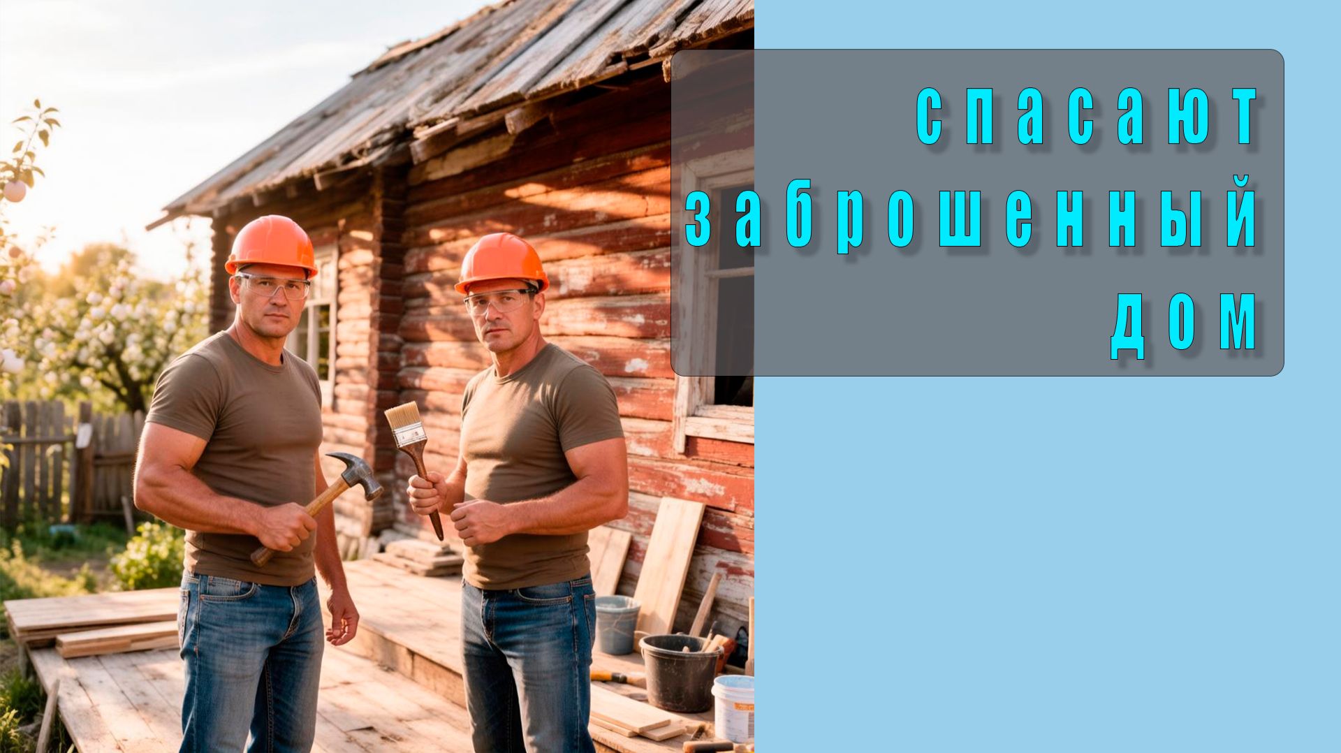 🔨 Два мужчины спасают заброшенный дом! Вторая жизнь старой постройки — преображение бесплатно!