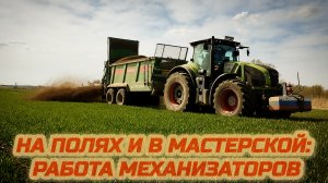 Поле, гараж, техника: будни механизаторов в действии.