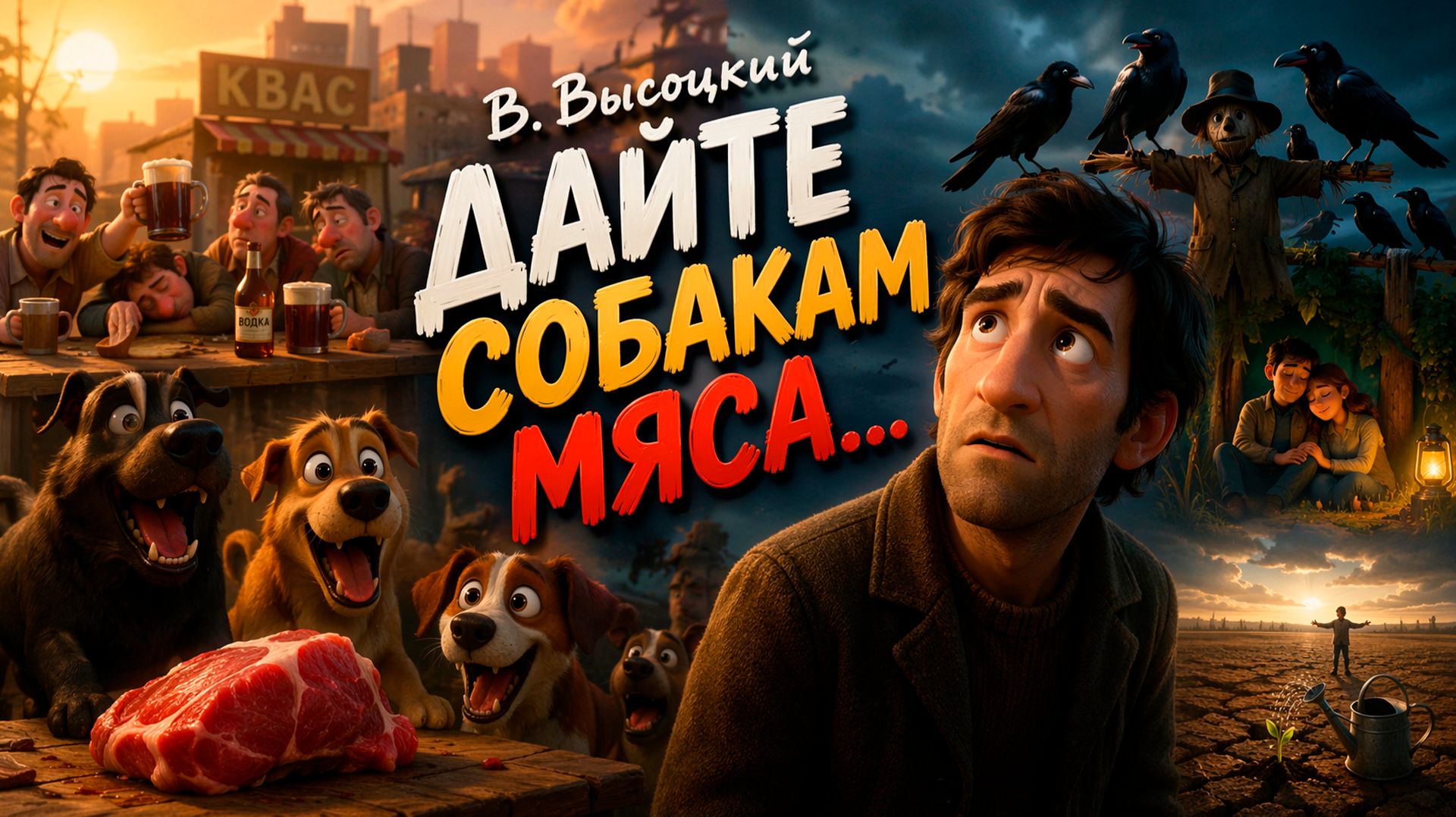 "Дайте собакам мяса" - ВСЕ НЕ ТО, ЧТО ОЖИДАЛИ… Мультфильм по песне В.С.Высоцкого