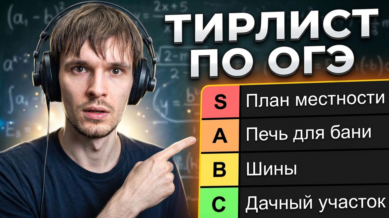 ТИР-ЛИСТ ОГЭ | ШИНЫ, ТАРИФЫ, КВАРТИРА — ЧТО СЛОЖНЕЕ?