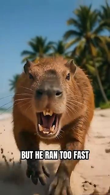 Бурбалони лолилоли - капибара внутри кокосового ореха, мультфильм с искусственным интеллектом