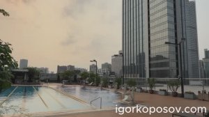 Гуанчжоу #16 Guangzhou 04.2026 Отель Sheraton Guangzhou Hotel (Тяньхэ) Открытый бассейн на 9 этаже