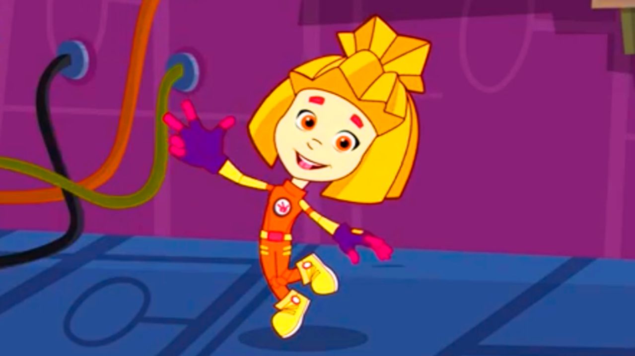 Фиксики Раскраска - Симка Фиксик -  Раскраски для детей - Мультик Фиксики